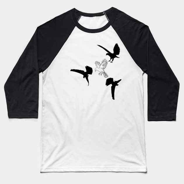 Bird of Prey Baseball T-Shirt by Imagination